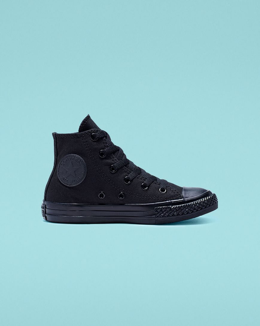 Zapatillas Altas Converse Chuck Taylor All Star Classic Niña Negras | PE 048LW7